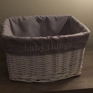 basket for baby things